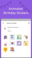 Happy Birthday Stickers - WASt Affiche