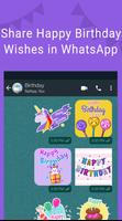 Happy Birthday Stickers - WASt captura de pantalla 3