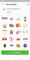 New Year 2019 Stickers for WhatsApp capture d'écran 1