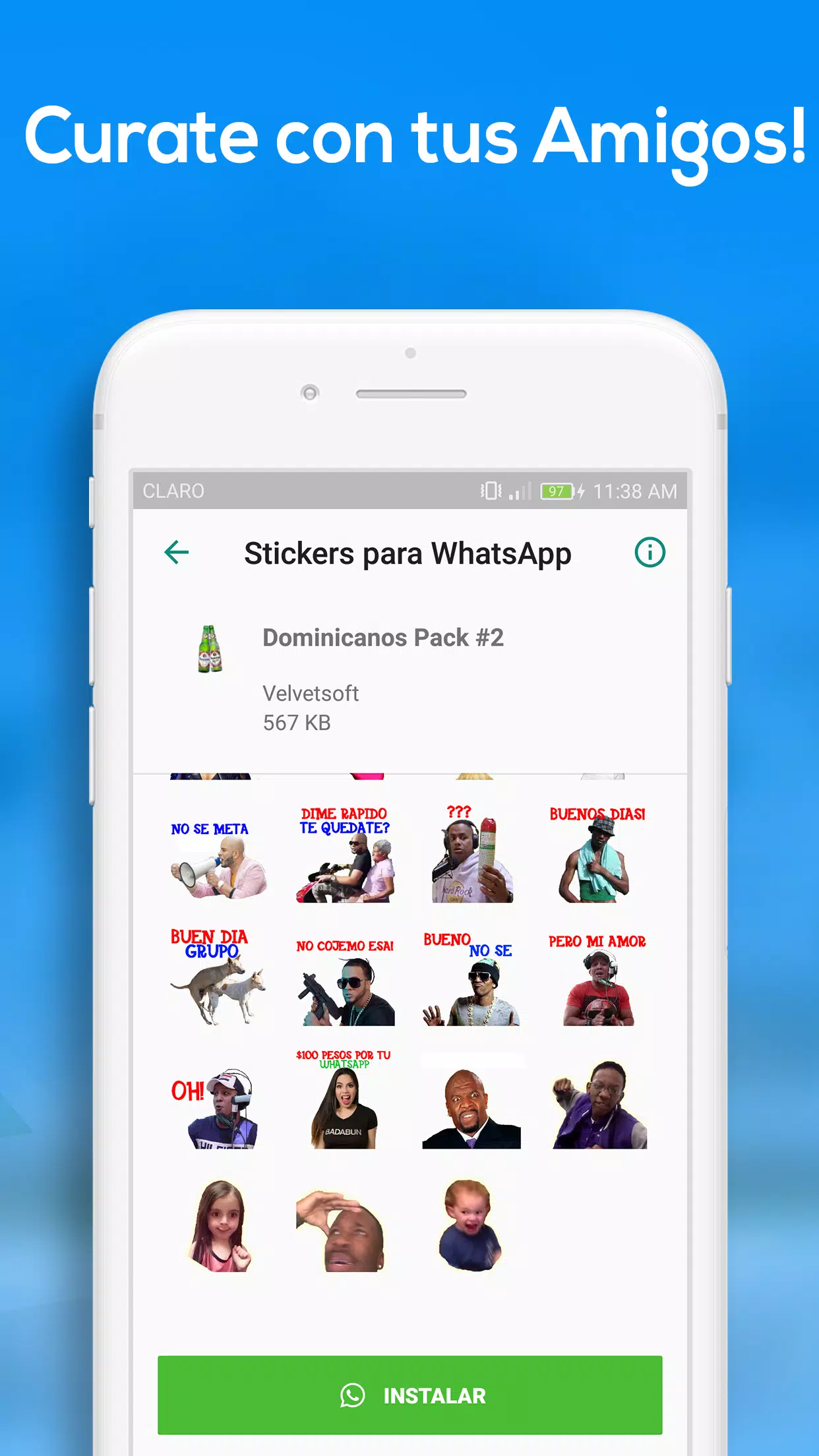 Descarga de APK Stickers Memes Dominicanos - WAStickerApps Emojis para Android