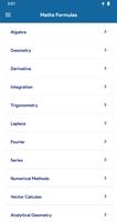 Math Formulas & Dictionary capture d'écran 2