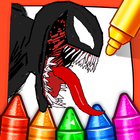 Venom Coloring Game Cartoon 아이콘