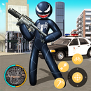 Black Spider stickman Rope Hero Vice Town APK