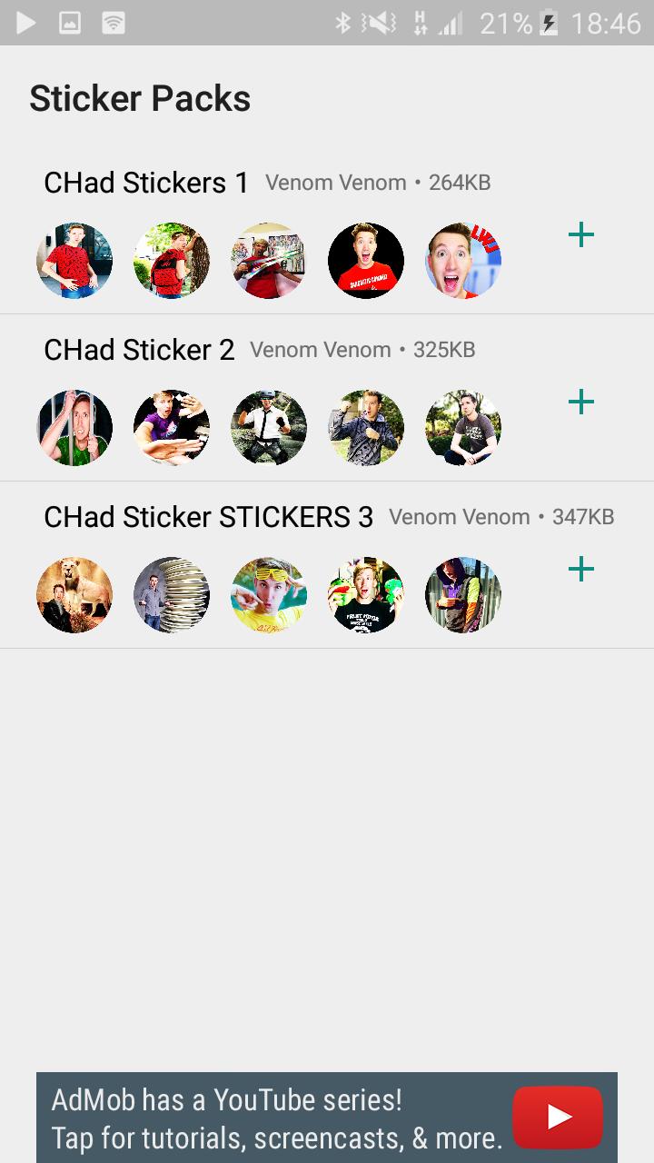 Chad Wild Clay Stickers For Wastickerapps For Android Apk Download - youtube roblox chad wild clay