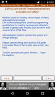 SAP HANA Interview Reference capture d'écran 3