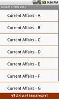 Current Affairs MCQ - 2013 الملصق