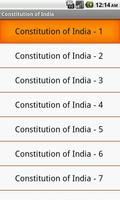 Constitution of India 2017 MCQ poster