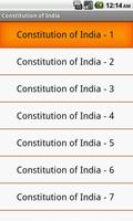 Constitution of India 2016 MCQ постер