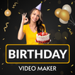 生日视频制作器 2025 图标