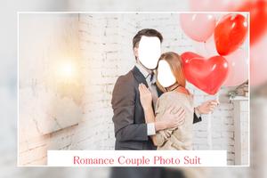 Romance couple photo suit Affiche