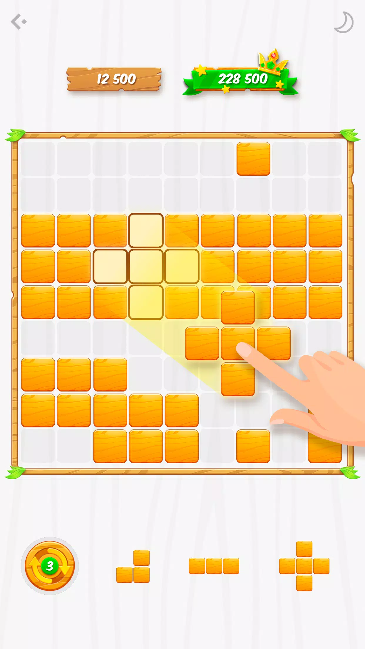 Wood Block Puzzle (by Beetles Games Studio) - free block puzzle game for  Android and iOS - gameplay. 