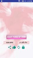 English Right Form Of Verb poster