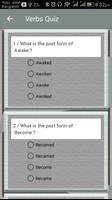 Verbs Quiz screenshot 1