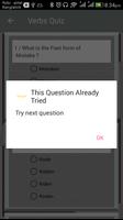 Verbs Quiz screenshot 2