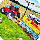 Tractor Pull towing Train - Trainline Rail Rush-icoon