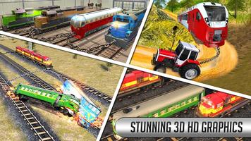 Tractor Pull towing Train - Trainline Rail Rush 스크린샷 1