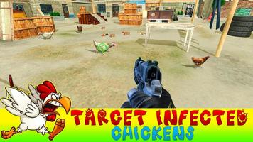 Crazy Chicken Shooting - Angry Chicken Knock Down スクリーンショット 1