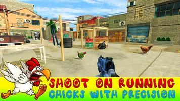 Crazy Chicken Shooting - Angry Chicken Knock Down capture d'écran 3