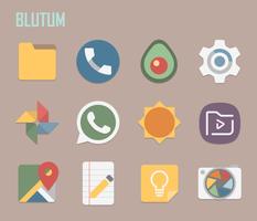 1 Schermata Blutum - Icon Pack