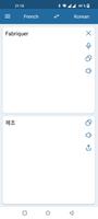 برنامه‌نما Korean French Translator عکس از صفحه