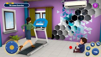 Twins Mother Simulator Game 3D تصوير الشاشة 3