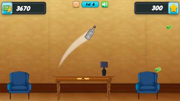 Throw a Bottle Jump 2D Game screenshot 1