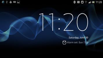 Sony Xperia S Desk Clock poster