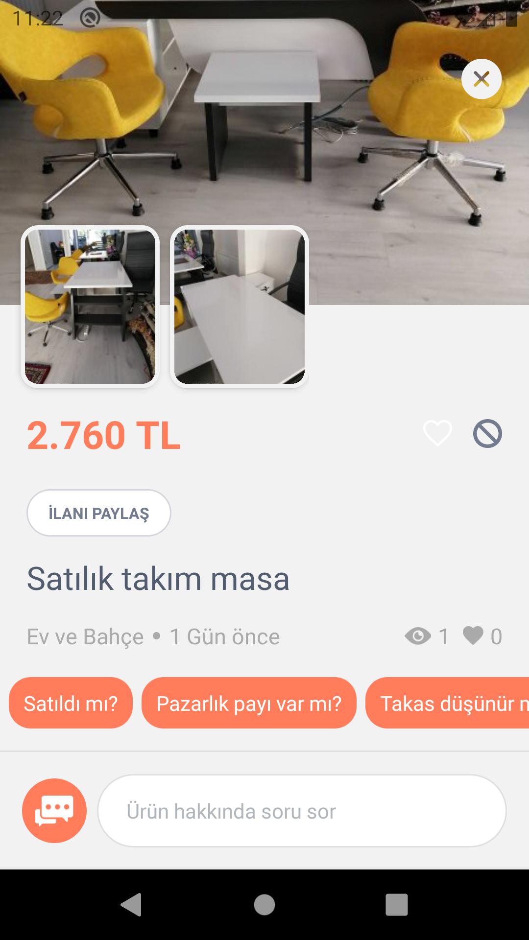 Meram Icinde Ikinci El Satilik Salon Oturma Grubu Ve Yemek Odasi Takimi Avangarde Letgo Mobilya Fikirleri Ev Dekoru Mobilya