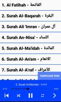 Al-Quran MP3 Full Offline 30 Juz - Audio & Teks capture d'écran 1