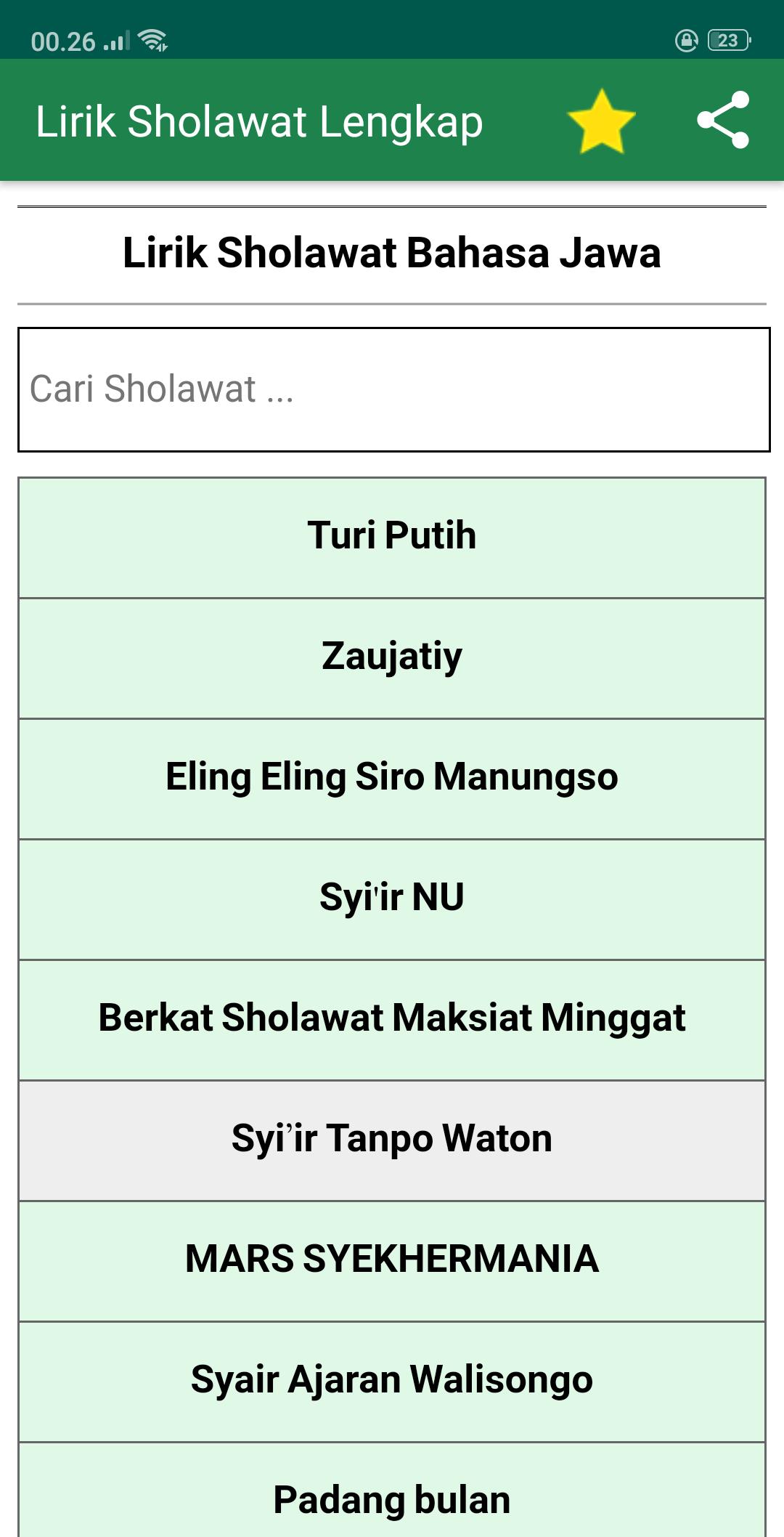 Kumpulan Lirik Sholawat Lengkap Offline APK for Android Download
