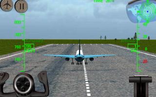 3D Uçak uçuş simülatörü Ekran Görüntüsü 1