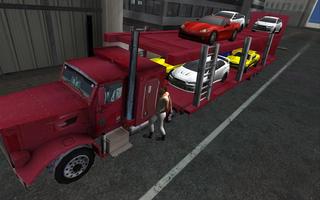 Car transporter 3D truck sim Affiche