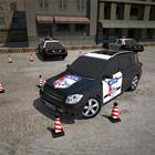3D الشرطة مواقف السيارات أيقونة