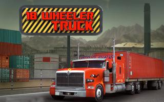 18 Wheels Truck Driver 3D Affiche