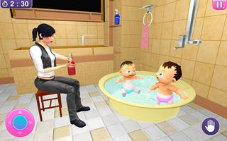simulator bayi kembar nyata 3d poster