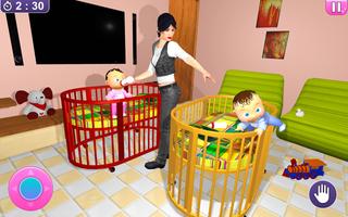 Real Twins Baby Simulator 3D 截图 1
