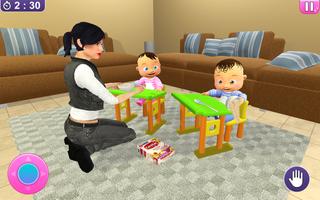 Real Twins Baby Simulator 3D 截图 2