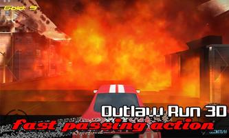 Outlaw run 3D - Racing Cars capture d'écran 2