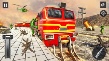 1 Schermata Army Train Shooter: Train Game