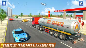 Real Truck Oil Tanker Games captura de pantalla 1