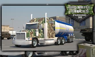 Caminhões militares Parking 3D imagem de tela 3