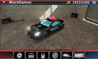 Parking 3D: voitures de police Affiche