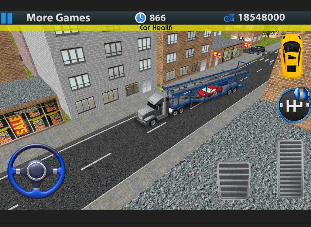 Включи 3 транспорт. Transit car Virtual 3d Trailer big.