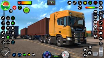 Euro Modern Truck Simulator 3D پوسٹر
