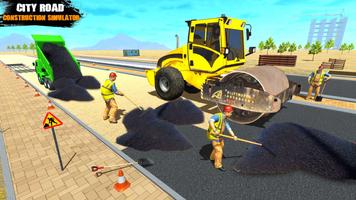 City Road Construction Games Cartaz