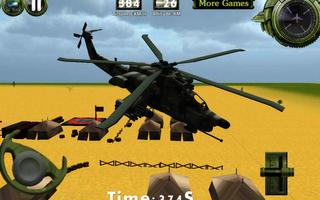 Боевой вертолет 3D полет скриншот 1