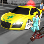 Crazy Ambulance pilote 3D icône
