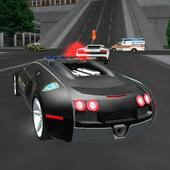 Crazy Driver 3D Deber Policía icono