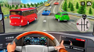 City Coach Bus Driving Game постер