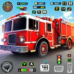 fuoco motore camion simulatore